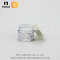 empty travel cosmetic packaging pet face cream transparent plastic jar